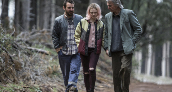 Ewen Leslie, Odessa Young and Sam Neill in The Daughter (Photo courtesy of Kino Lorber)